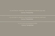 Aesthetic Instagram Templates CANVA, a Social Media Template by Maga Studio (Thumbnail 5 of 5)