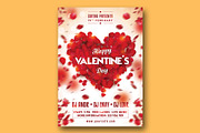 Rose Petals Valentine’s Party Flyer, a Flyer Template by Rafoz (Thumbnail 3 of 3)