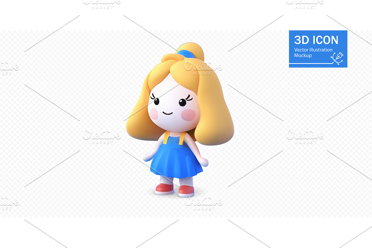 Charming 3D vector illustration of a, an Illustration by ZinetroN