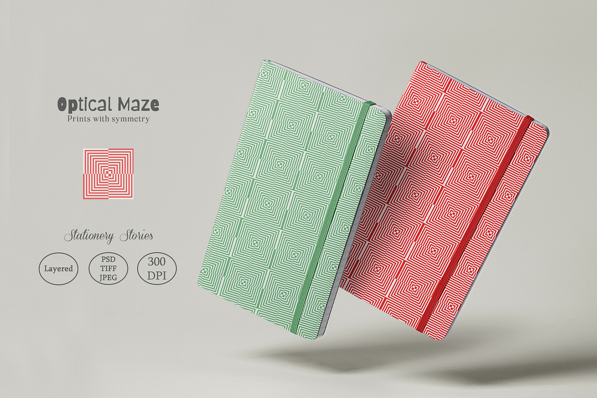 Optical Maze Prints & Patterns, a Pattern Graphic by GND ART STUDIO (Photo 4 of 8)