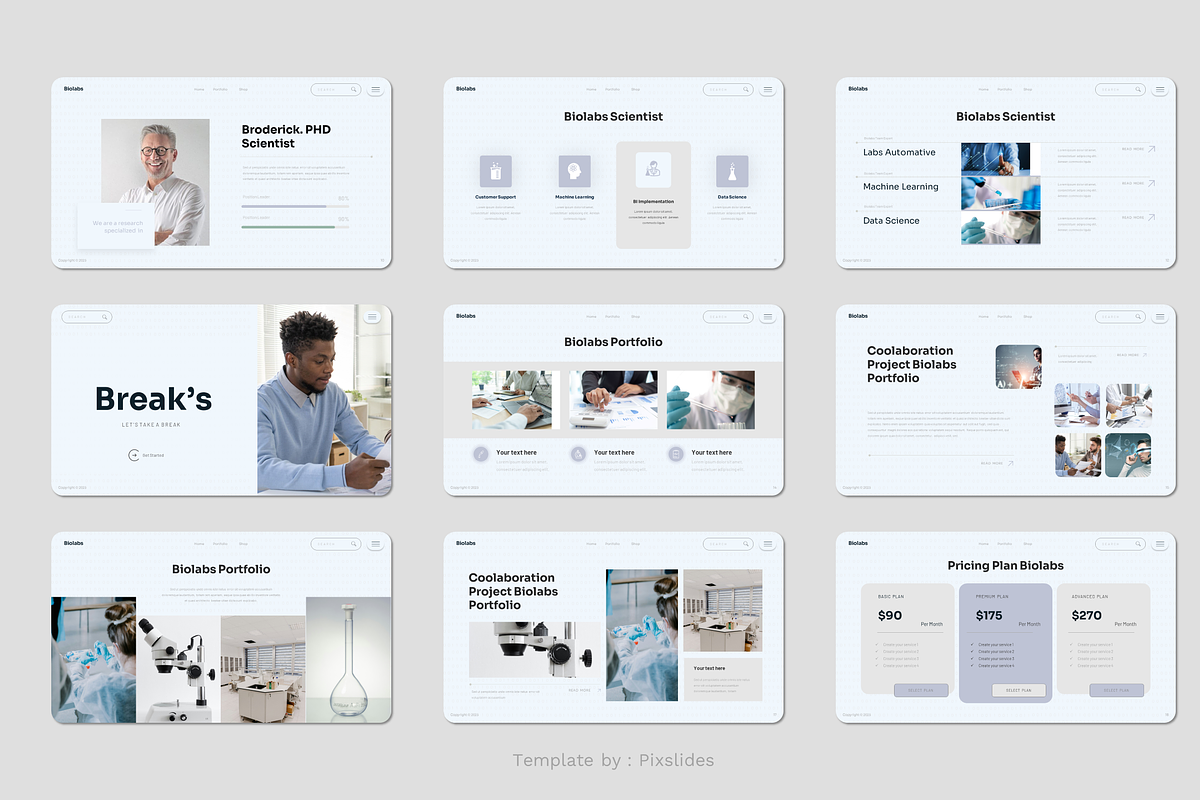 Laboratory & Science PowerPoint, a Presentation Template by Pixslides (Photo 4 of 7)