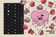 Retro Groovy Valentine for Procreate, a Brush Add-On by Pencil Twist (Thumbnail 3 of 10)