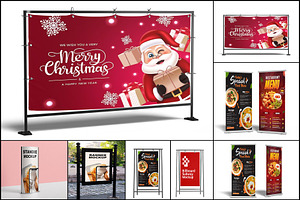 Banner Mockup, a Product Mockup by GraphicsPixel