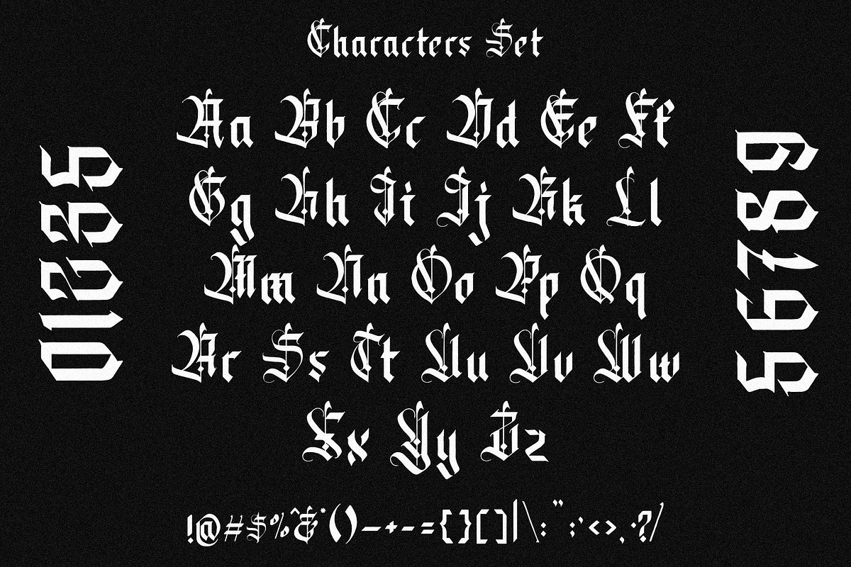 VT Datons - Blackletter, a Blackletter Font by ViactionType (Photo 5 of 12)