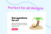 Summer 3D Icon Pack, an Object 3D Model by Nate Studios (Thumbnail 4 of 6)