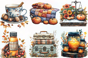 Vintage Fall Decorations Clipart, an Illustration by CraftArtStudio (Thumbnail 2 of 6)