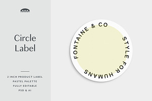 Round Product Label