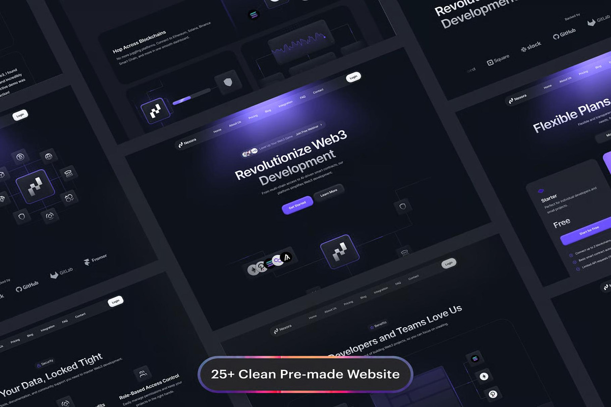 Nexora SaaS Website Template UI Kit, an UI Kit Template by Lumina_ui_ux202 (Photo 3 of 8)