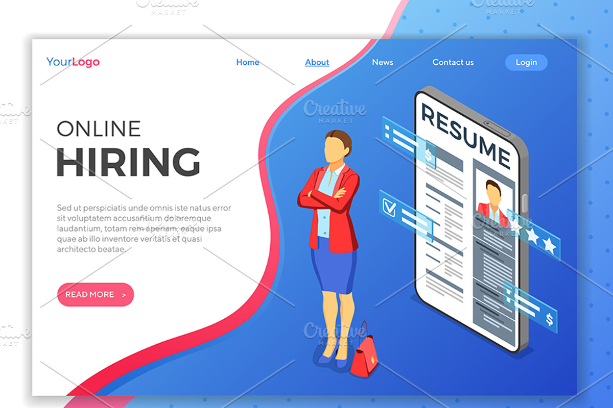 Job Vacancy Employment and Hiring, a Person Illustration by TAlex (Photo 2 of 6)