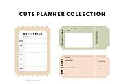 Cute Planner Template Set, a Stationery Template by Artflorara (Thumbnail 4 of 11)
