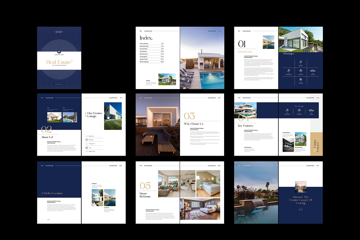 Luxury Real Estate Brochure Template, a Brochure Template by NorthPeak (Photo 11 of 12)