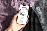 Halloween Device Mockup Phone fall, an iPhone Mockup by PawMockups (Thumbnail 5 of 9)