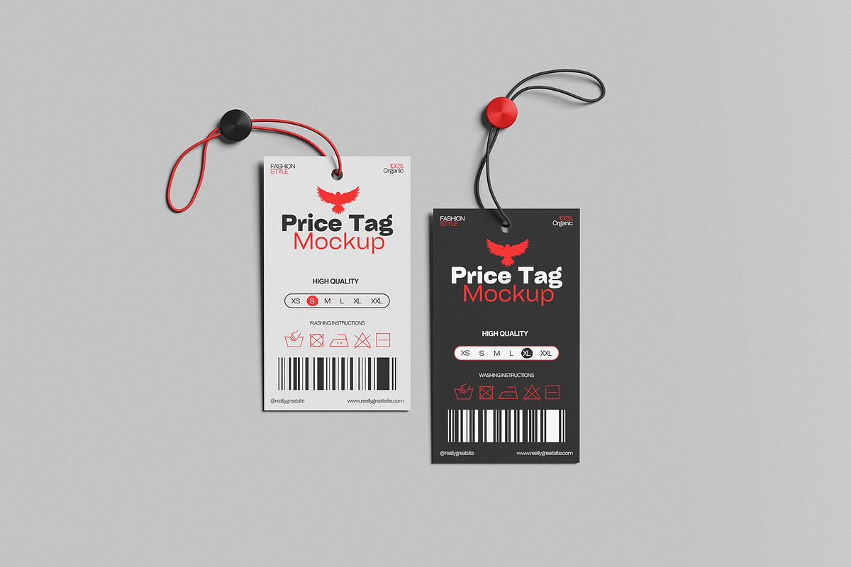 Price Tag Mockup, a Merchandise Mockup by hokagata (Photo 3 of 5)