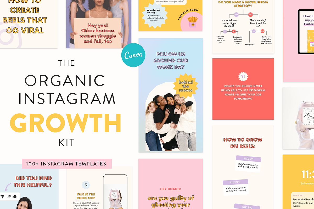 Organic Instagram Growth Kit, a Social Media Template by My Social Boutique (Photo 1 of 12)
