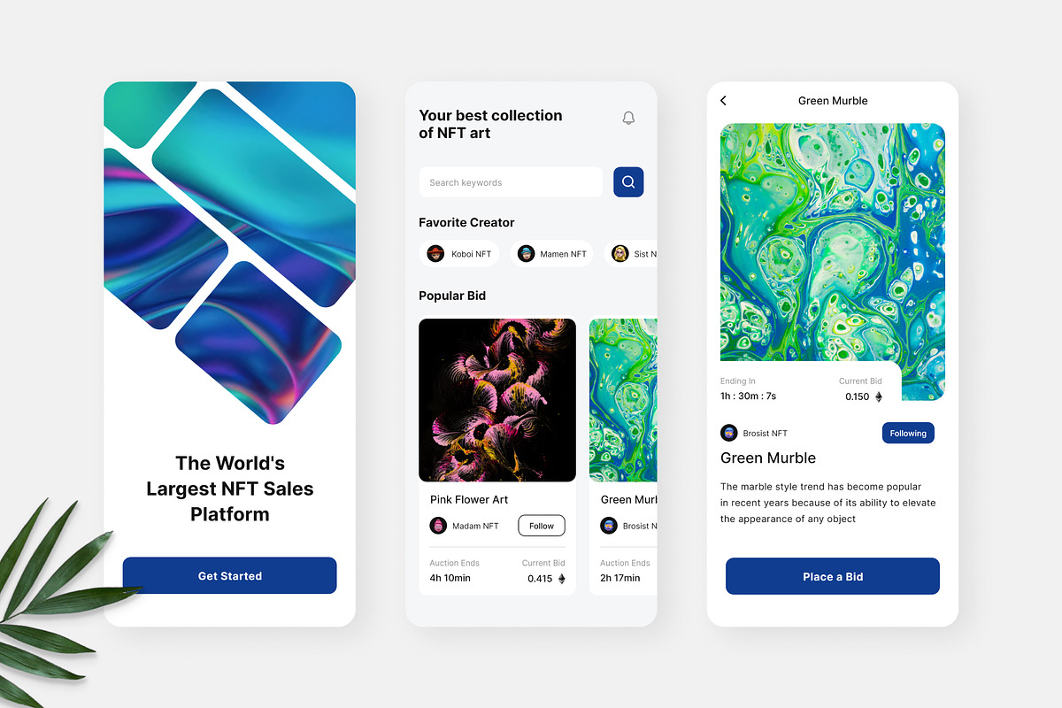 Verse Time - NFT Marketplace App, an UI Kit Template by Panen Creative (Photo 2 of 3)