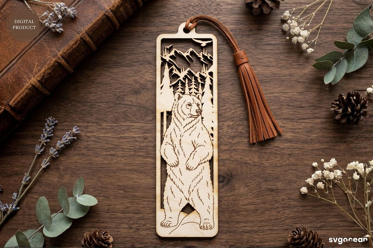 Winter Animals Bookmarks SVG Bundle, a Decorative Illustration by svgocean (Photo 4 of 13)