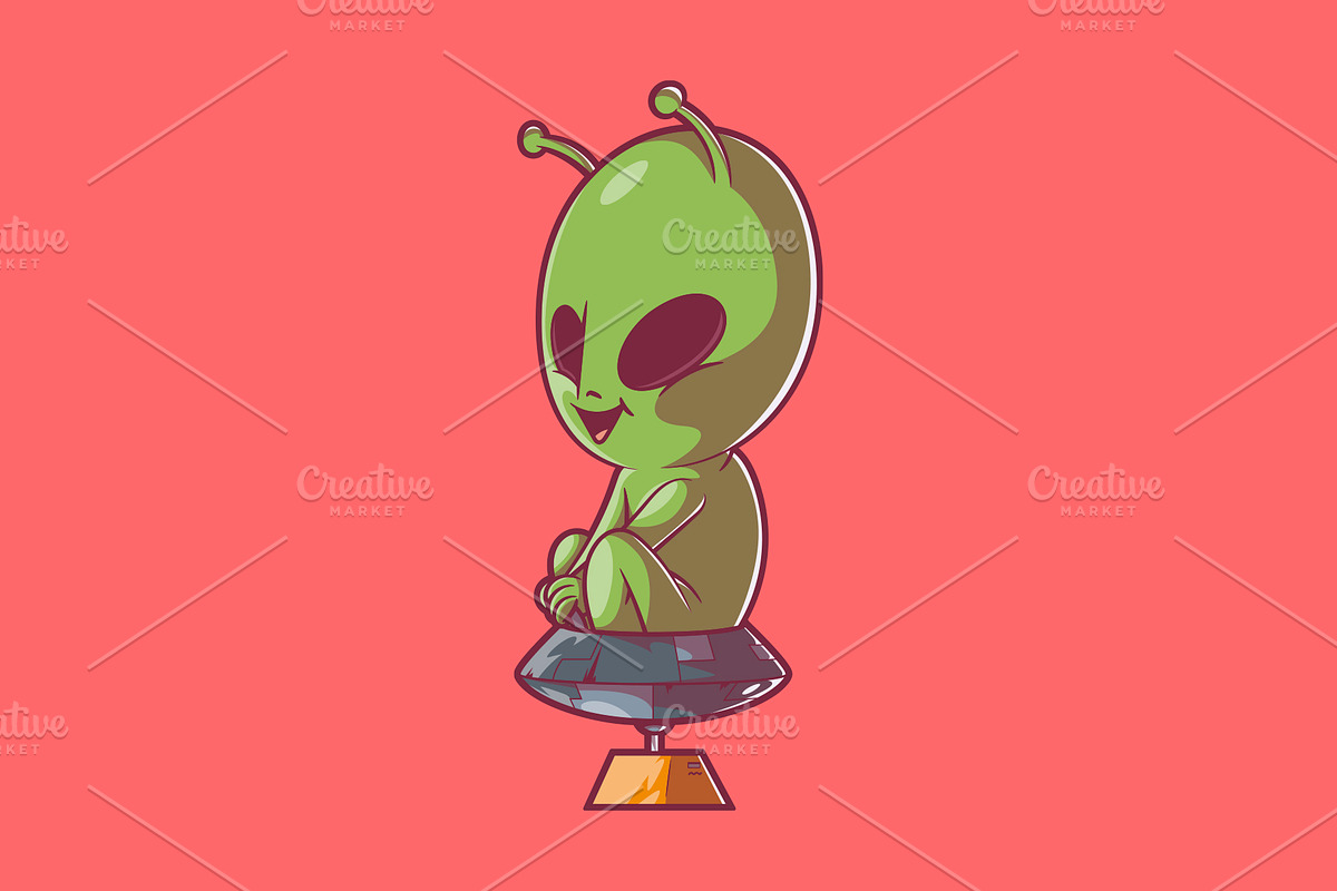 Alien Machine!, a Technology Illustration by pedrors