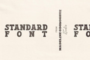 Standard | Hand Made Slab Serif Font, a Slab Serif Font by Madeline ODonoghue Design (Thumbnail 1 of 4)