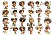 Beach Kids Watercolor Clipart PNG, a Seasonal Illustration by Nicolle's Colorful Art (Thumbnail 3 of 3)
