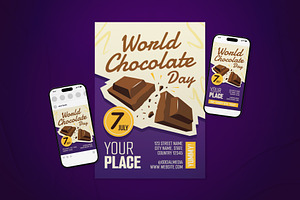 World Chocolate Day Event Flyer Set, a Flyer Template by The Good Store