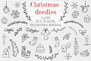 Christmas doodles. Big Bundle, a Seasonal Illustration by HmarkaShop (Thumbnail 2 of 4)
