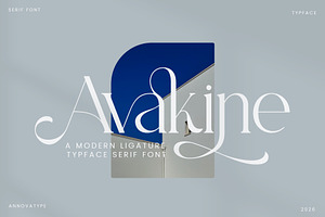 Avakine - Modern Ligature Typface
