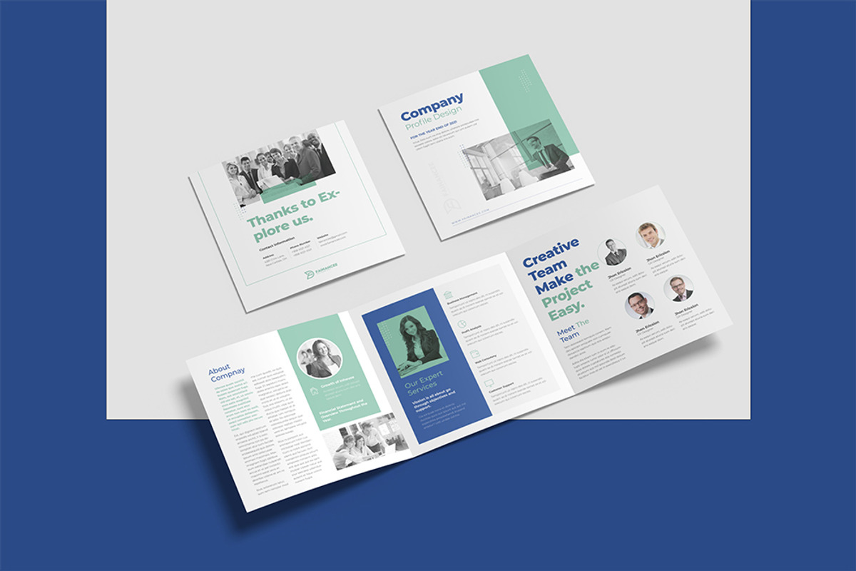 Square Tri-fold Brochure, a Brochure Template by astutedesign11 (Photo 2 of 3)