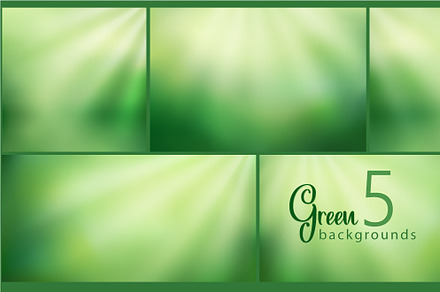 Green backgrounds with sunlight