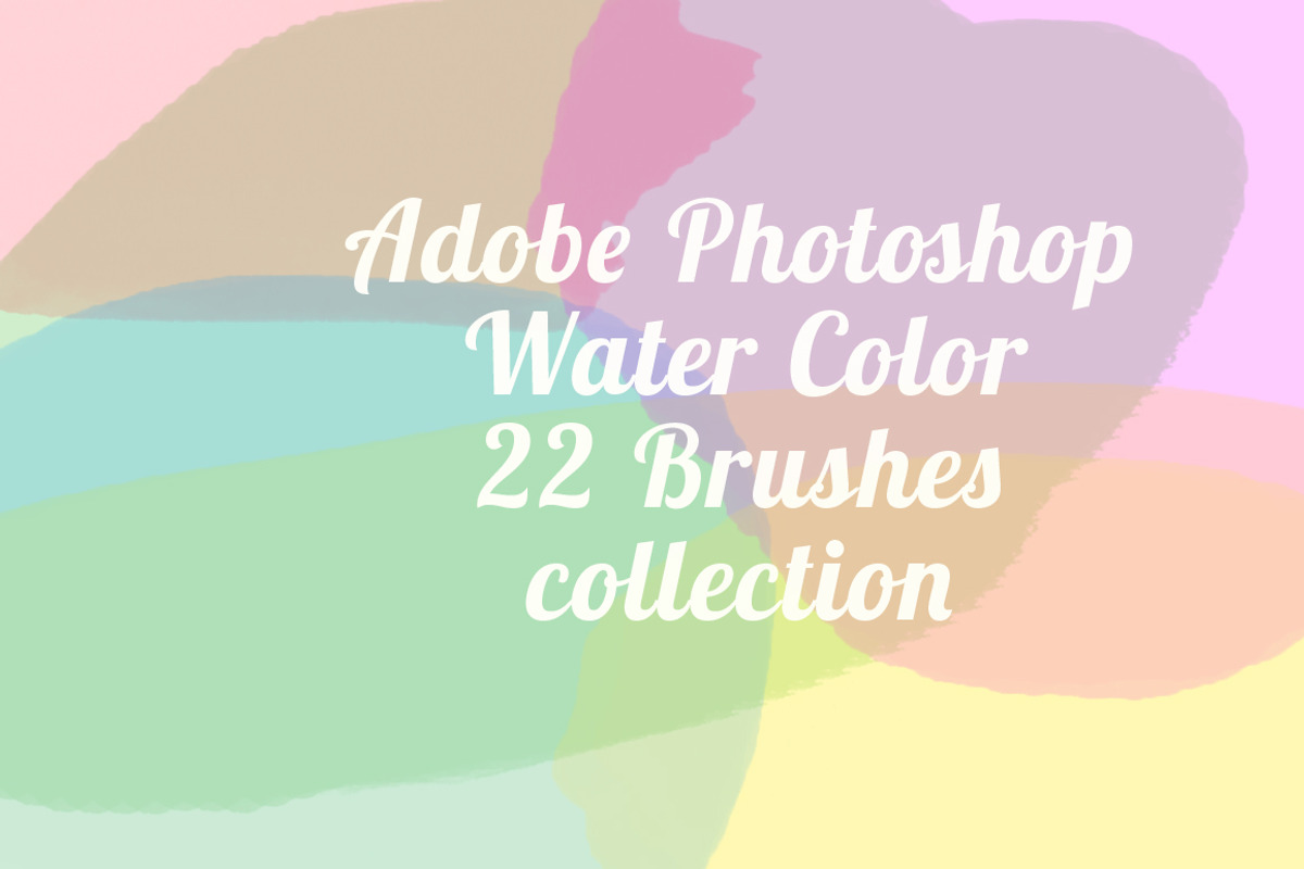 Water Color 22 Brushes for Photoshop, a Brush Add-On by PeoGeo Creative (Photo 1 of 4)