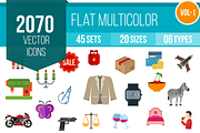 2070 Flat Multicolor Icons (V1), an Outline Icon by IconBunny (Thumbnail 1 of 4)