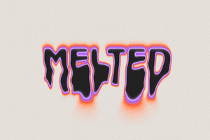 Melting Text Effect, a Brushes & More by Xtrahive