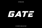 Gate - Futuristic Display Font, a Sans Serif Font by Luna Shop (Thumbnail 1 of 7)