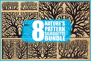 Tree Pattern Laser Cut Vector Set, an Illustration by BIPLOB EXPERT
