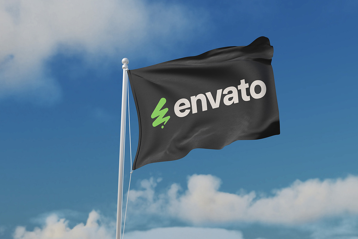 Flag Mockup, an Advertising Mockup by Pexelcorner (Photo 3 of 5)