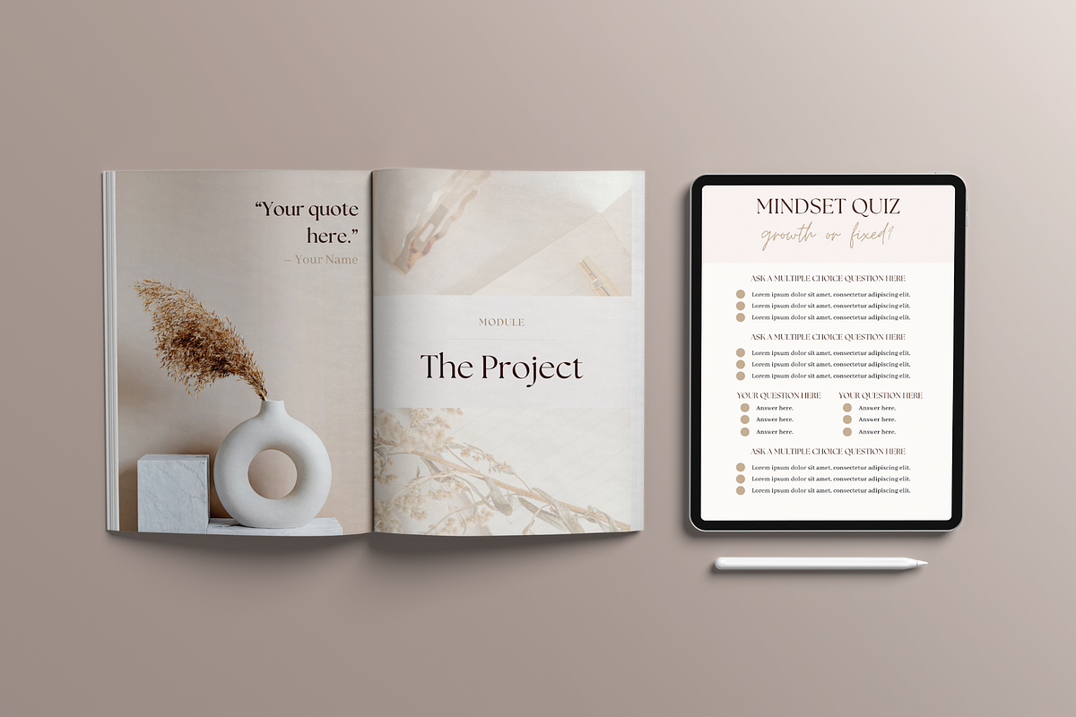 Canva E-course Ebook Template, a Magazine Template by Alloura Template Studio (Photo 9 of 9)