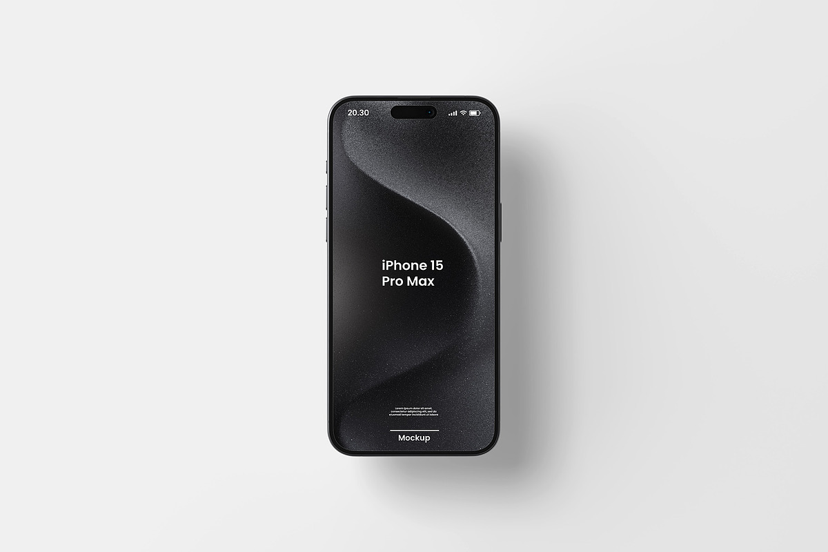 iPhone 15 Pro Max Mockup, an iPhone Mockup by Graphicbars (Photo 4 of 20)