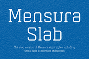 Mensura Slab Font Family, a Slab Serif Font by Graviton Font Foundry (Thumbnail 1 of 4)
