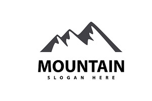 Mountain vector icon design template, a Graphic by T.Vooka