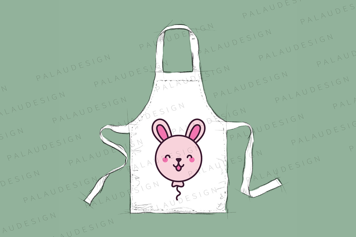 Cute Kawaii Balloons Animals Outline, an Animal Illustration by Palau (Photo 3 of 12)