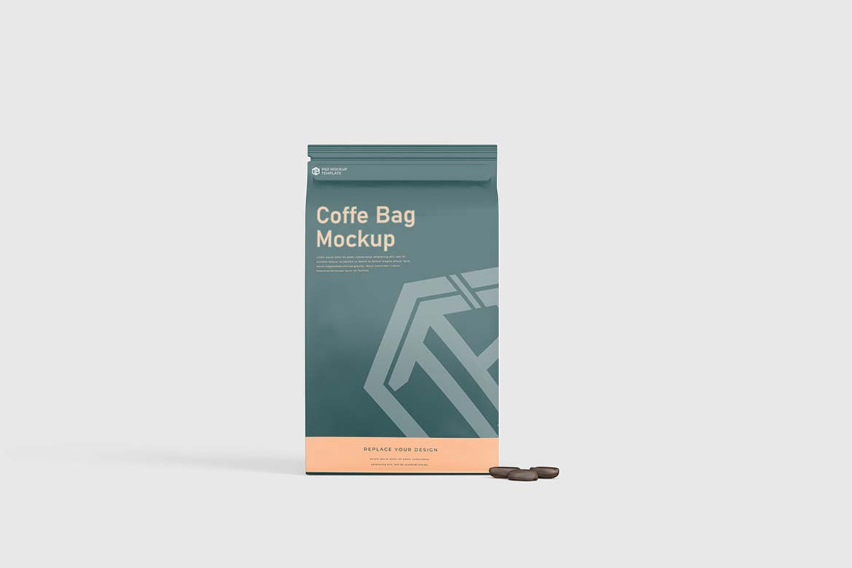 Coffee Bag Mockup, a Packaging Mockup by tiyasprabawa (Photo 2 of 5)