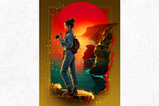 Golden Hour Travelers characters, a Decorative Illustration by ThatsDesignArt (Thumbnail 11 of 19)