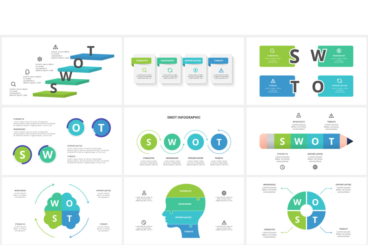 SWOT Template Animated Presentation preview 7