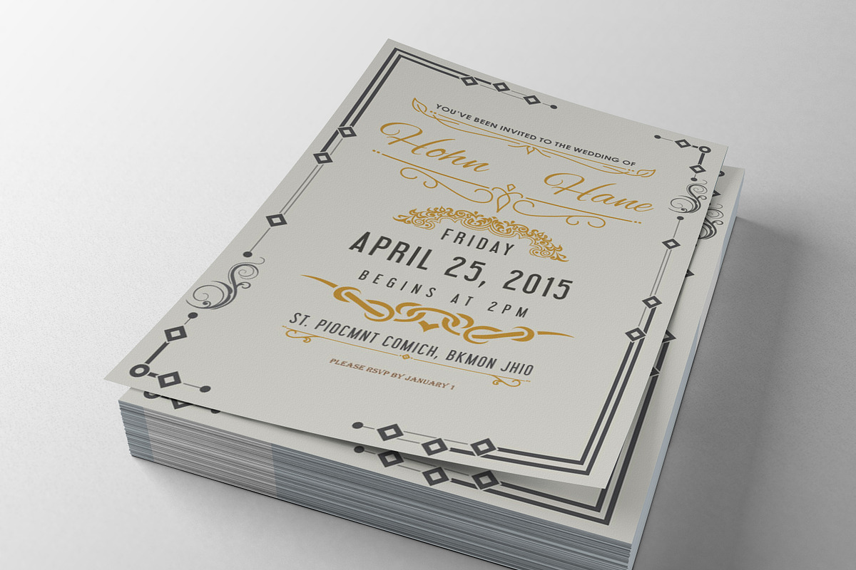 Wedding invitation card, an Invitation Template by Themefisher (Photo 2 of 3)