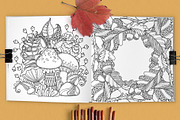 Magic Autumn Forest coloring pages, an Illustration by Color and Decor (Thumbnail 6 of 6)