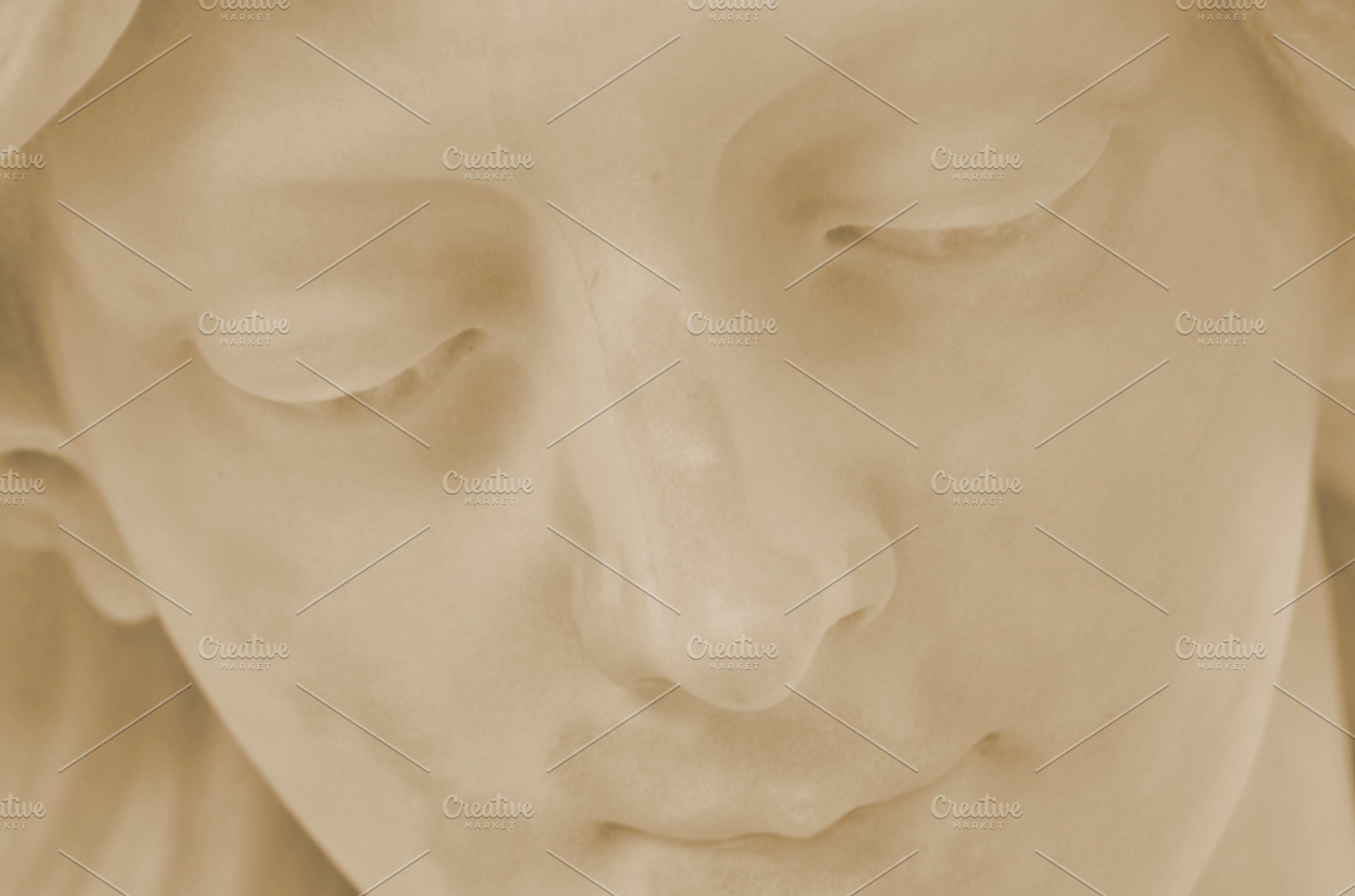 Detail of face of angel in cemetery, an Architecture Photo by neftali77