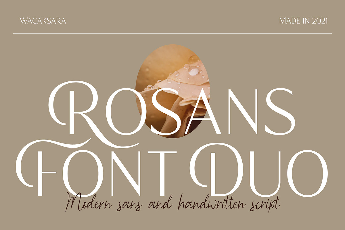 Rosans - Font Duo, a Sans Serif Font by Wacaksara Co. (Photo 1 of 8)
