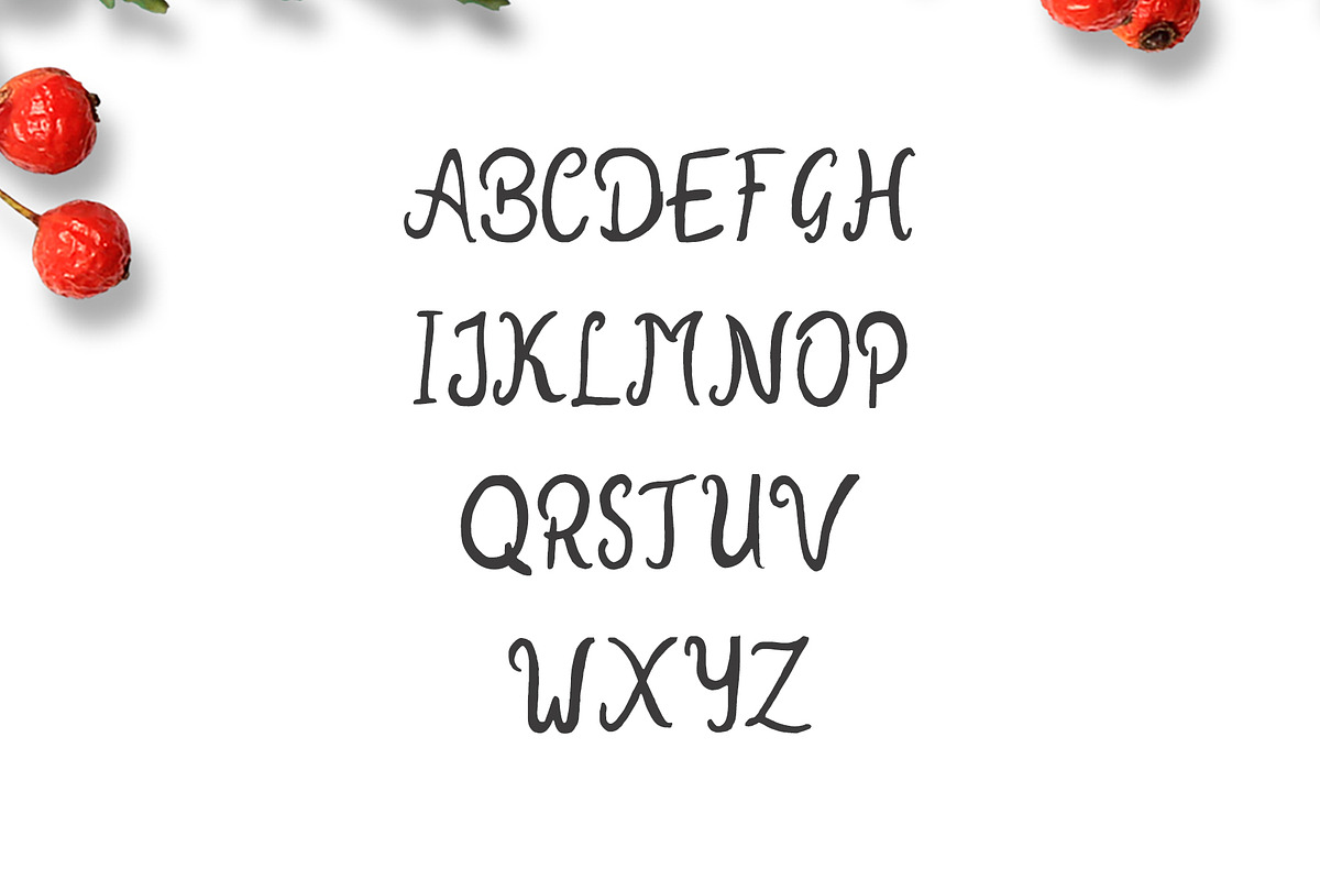 New Year 2018 Brush Font preview 2
