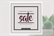 GRUNGE Social Media sale banner pack, a Social Media Template by Vova (Thumbnail 8 of 10)