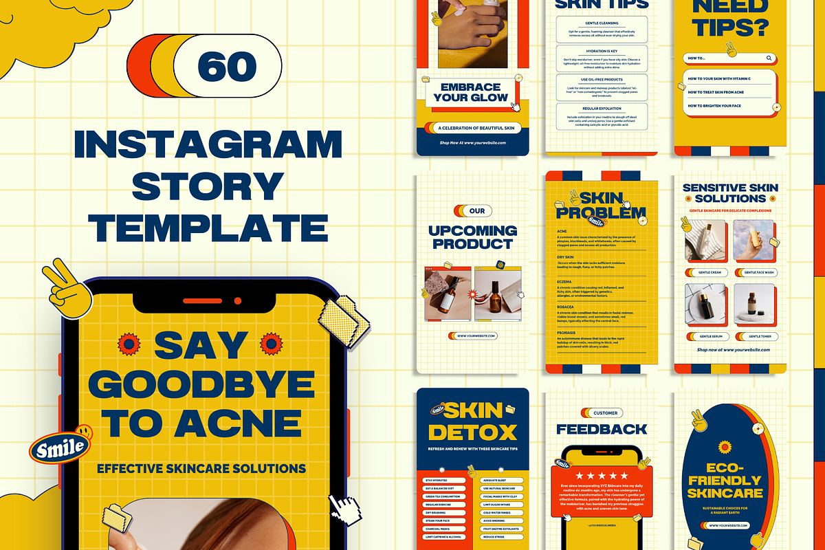 120 Modern Instagram Pack Skincare, a Social Media Template by Branding Victory STD (Photo 2 of 10)
