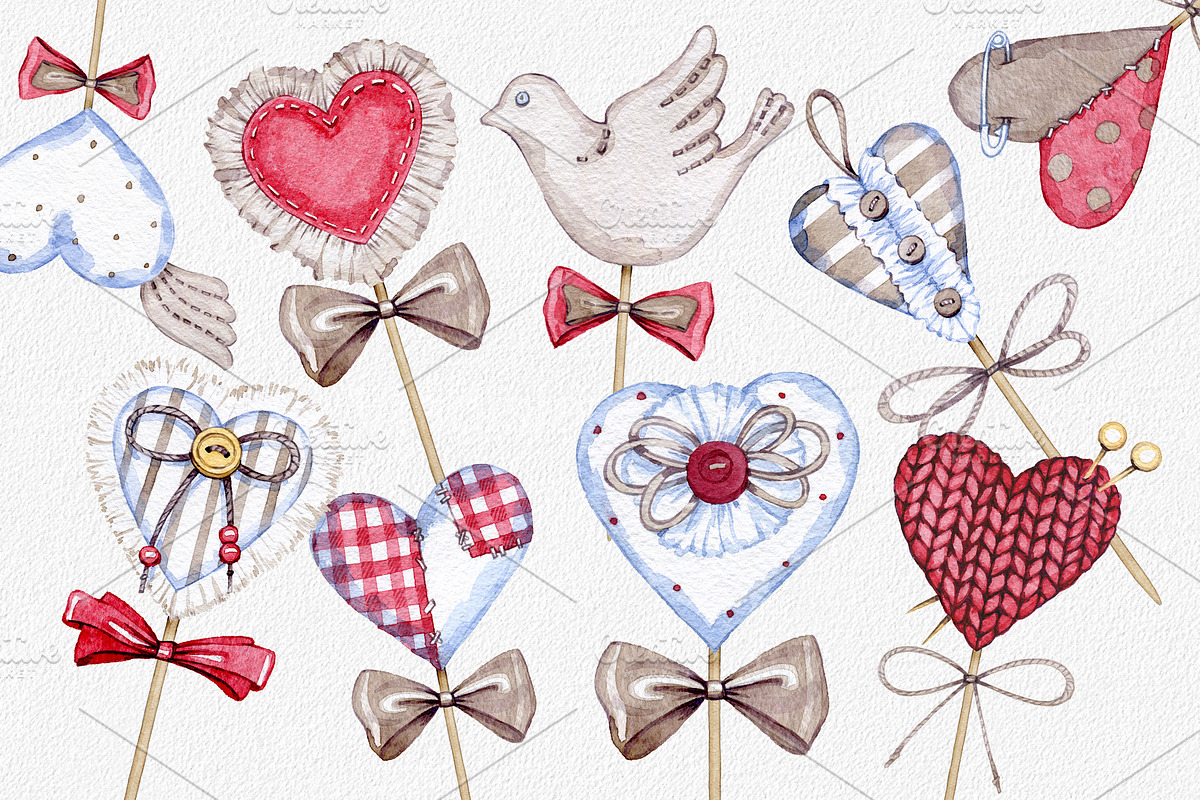 Valentine's day, a Decorative Illustration by OlyaSenko (Photo 2 of 9)